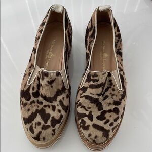 Michele Lipitor Milan Leopard Print Women's Slop on Shoes